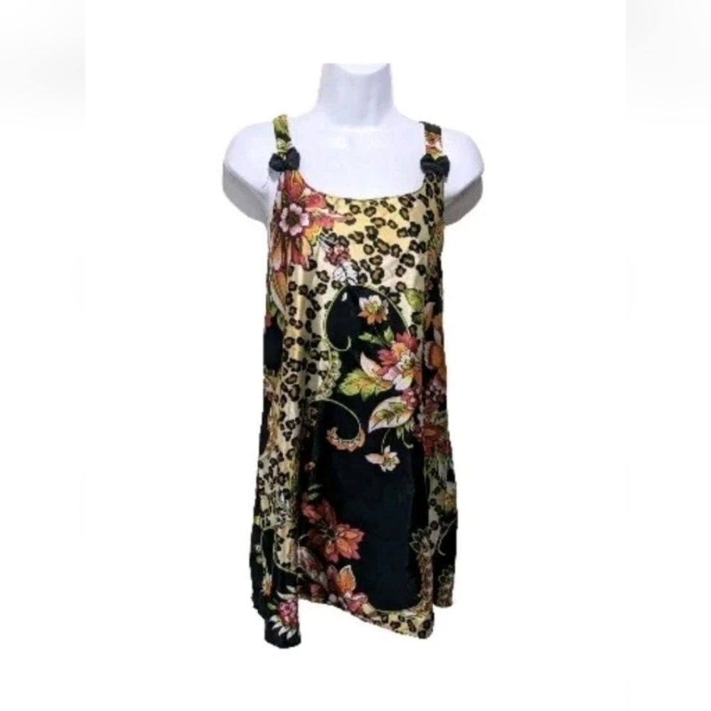 Sante Satin Chemise Mini Slip Dress L 90s Y2K Resort Whimsigoth Indie Sleez#180L